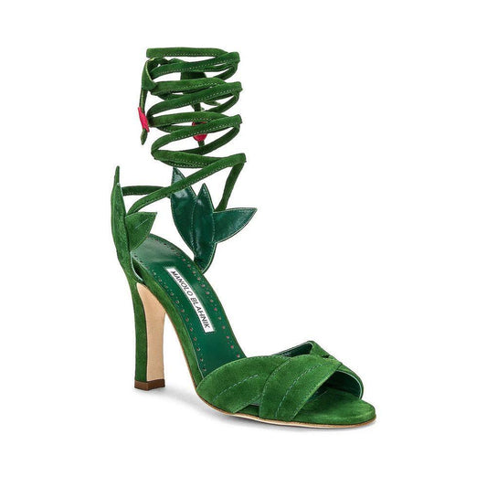 Manolo Blahnik Ossie 105 Wrap Sandals MA-8736456081620-EU36/US6