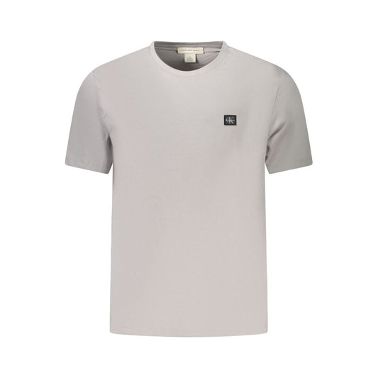 Calvin Klein Gray Cotton Men T-Shirt CA-39196-XL