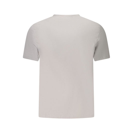 Calvin Klein Gray Cotton Men T-Shirt CA-39196-XL