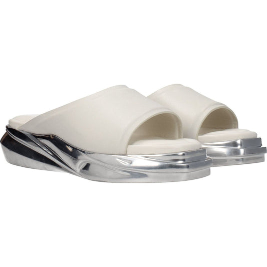 Alyx Gray Leather Slippers Sandals AL-8547243950345-EU40/US10