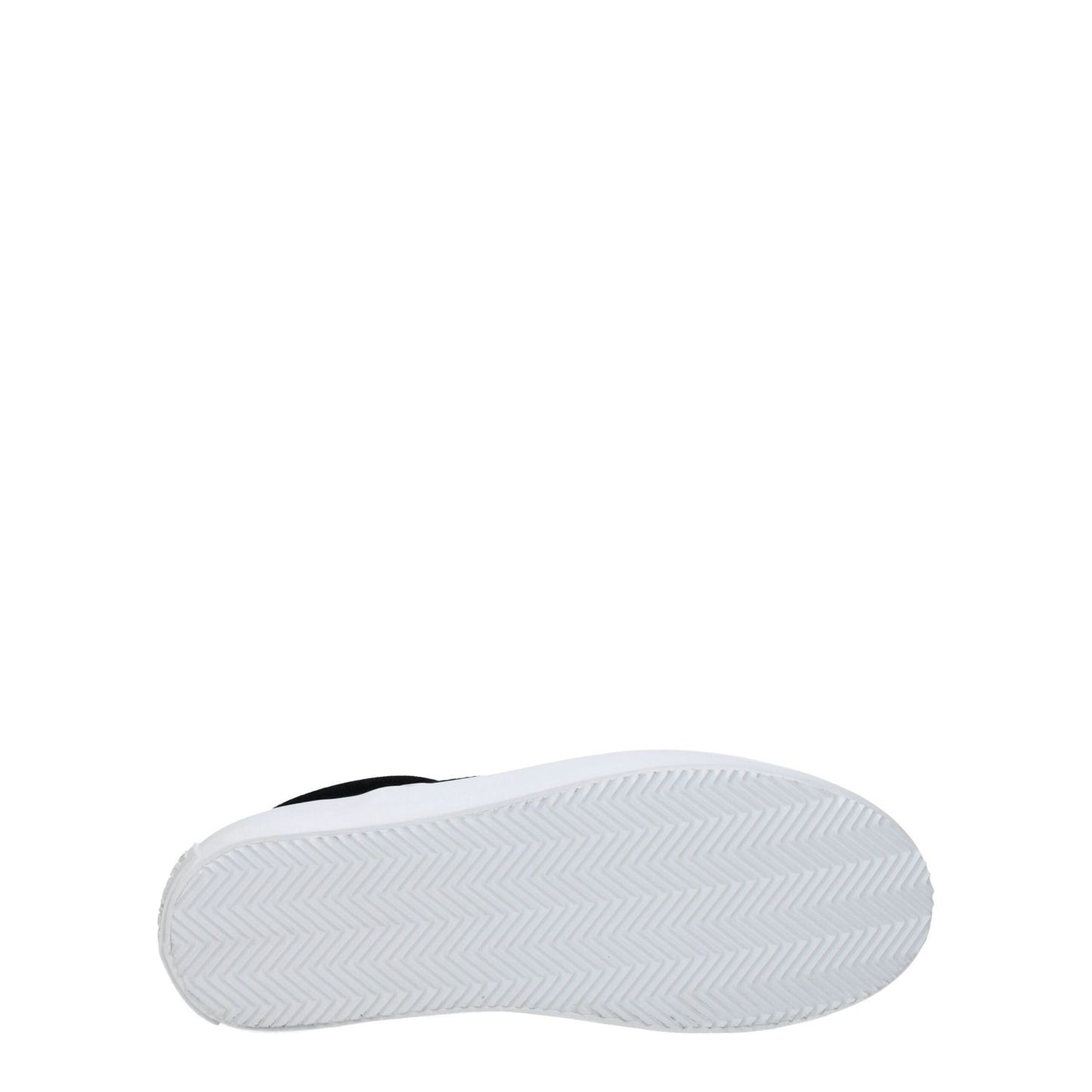 Marcelo Burlon Black Fabric Slip-On Loafers