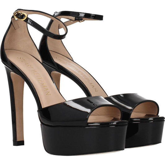 Stuart Weitzman Black Leather Platforms ST-8547244441865-EU40/US10