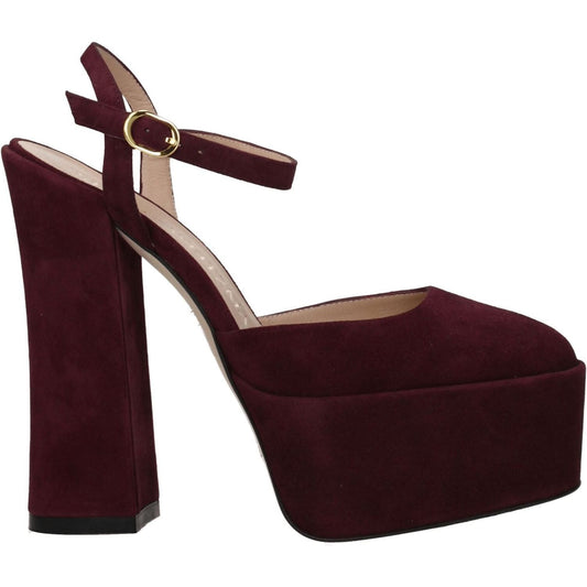 Stuart Weitzman Red Leather Platforms ST-8547258335497-EU38.5/US8.5