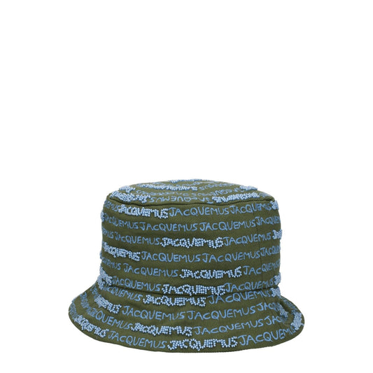 Jacquemus Green Cotton Bucket Hats JA-8547396845833-56 CM|XS