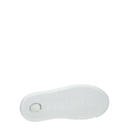 Versace White Leather Low Top Sneakers