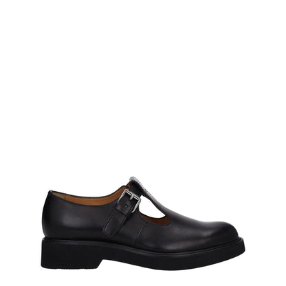 Church's Black Leather Oxfords And Derbies