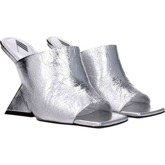 The Attico Gray Leather Platforms TH-8547455729929-EU36/US6