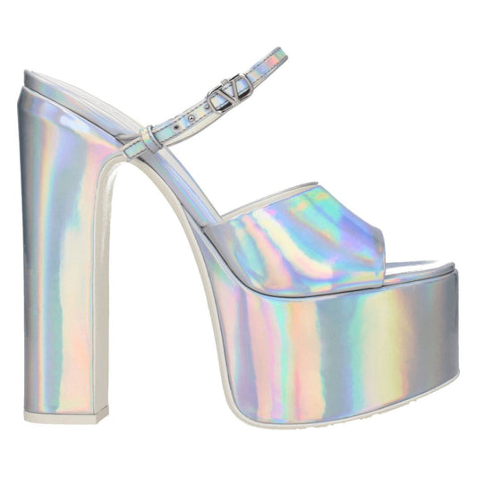 Valentino Garavani Gray Leather Platforms VA-8547461300489-EU38.5/US8.5