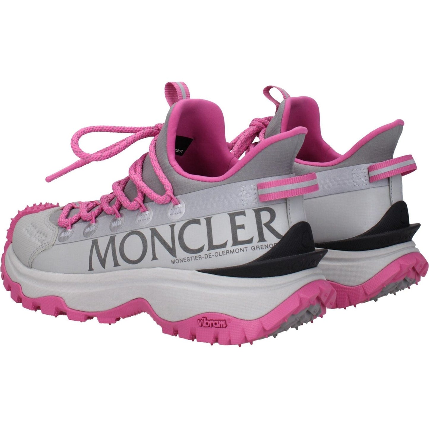Moncler Gray Fabric Athletic Sneakers MO-8595840434441-EU35/US5