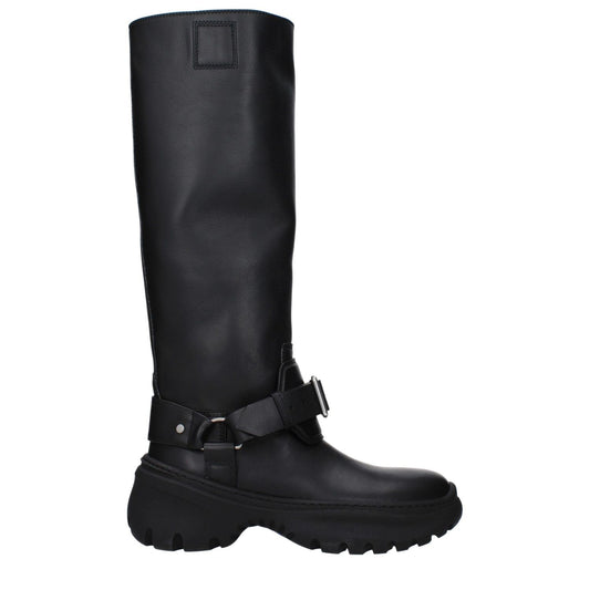 Burberry Black Leather Boots