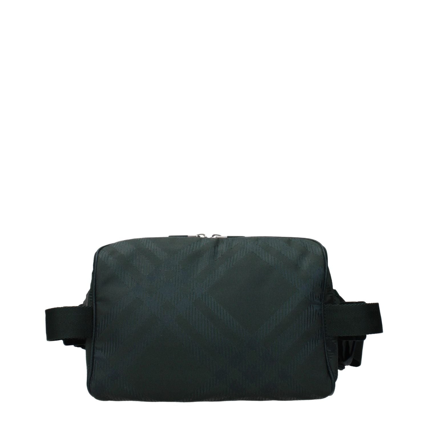 Front view with bag zipped and handles upright.