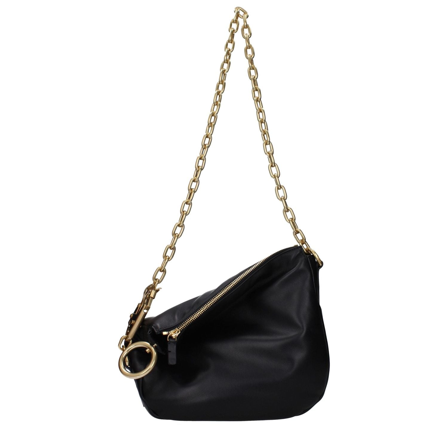 Front view with bag zipped and handles upright.