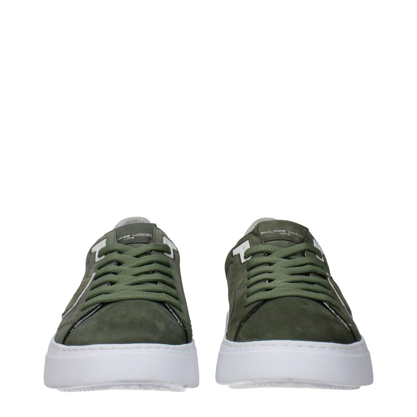 Philippe Model Green Leather Low Tops PH-15084762464521-EU41/US8