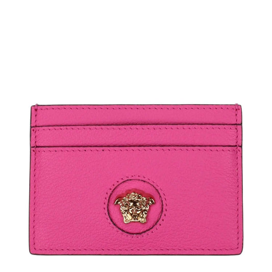 Versace Pink Leather Cardholder