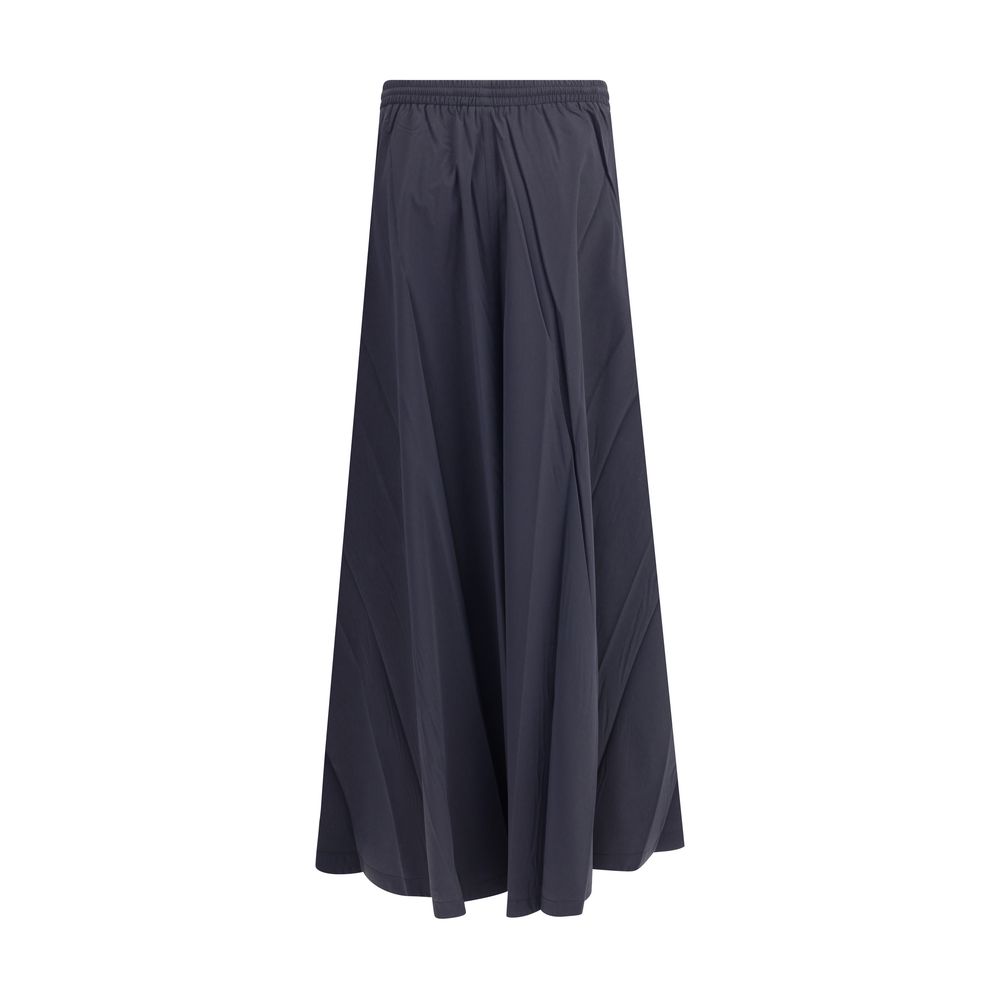 Balenciaga Blue Polyester Long Skirt
