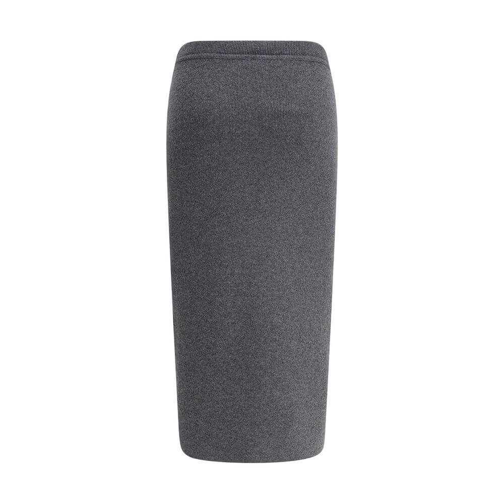 Tom Ford Gray Cashmere Long Skirt
