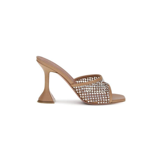 Amina Muaddi Lupita Crystal Sandals AM-14S364308LUPLATTEWHITE-EU36/US6