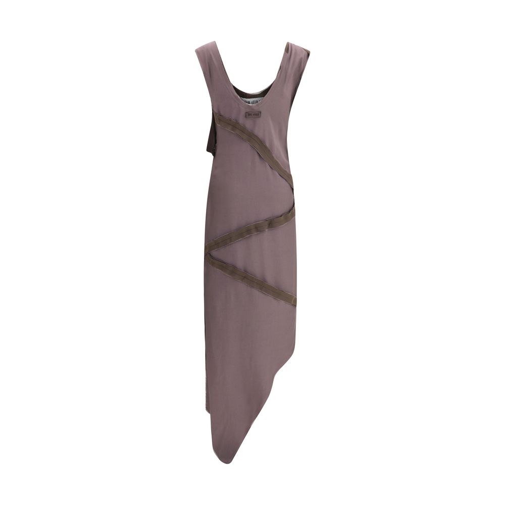The Attico Brown Viscose Casual Dress