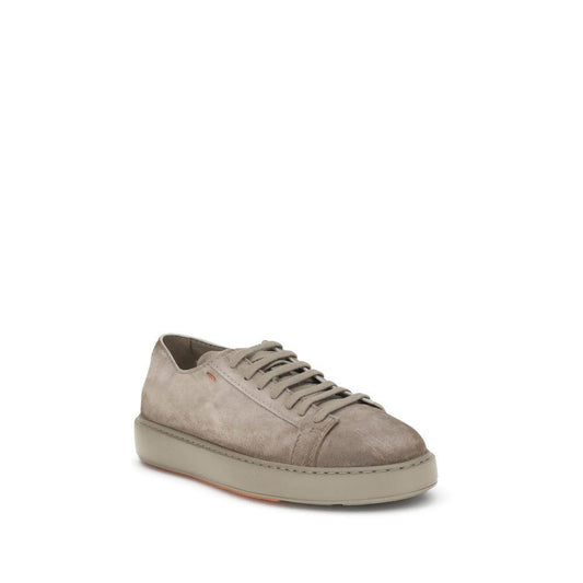 Santoni Suede Sneakers SA-MBCD21571TARCAOLE55-EU43/US10