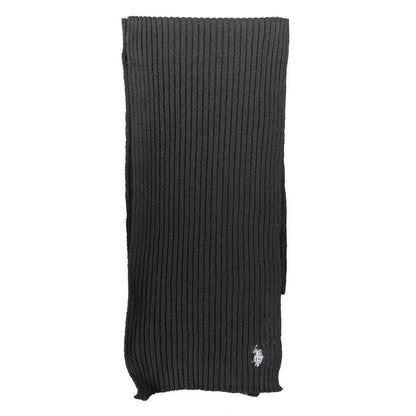 U.S. POLO ASSN. Black Wool Unisex Scarf