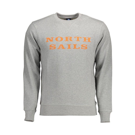 North Sails Gray Cotton Sweater NO-12581-M