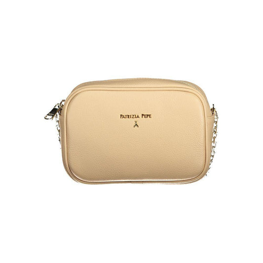 Patrizia Pepe Beige Leather Handbag PA-28900