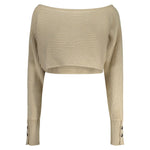 Guess Jeans Beige Cotton Sweater GU-35083-XS