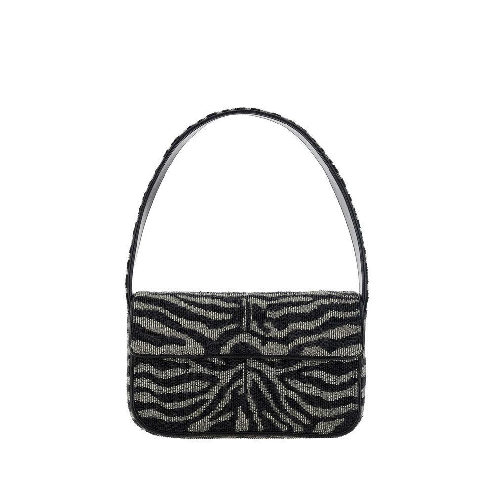 Front view with bag zipped and handles upright.