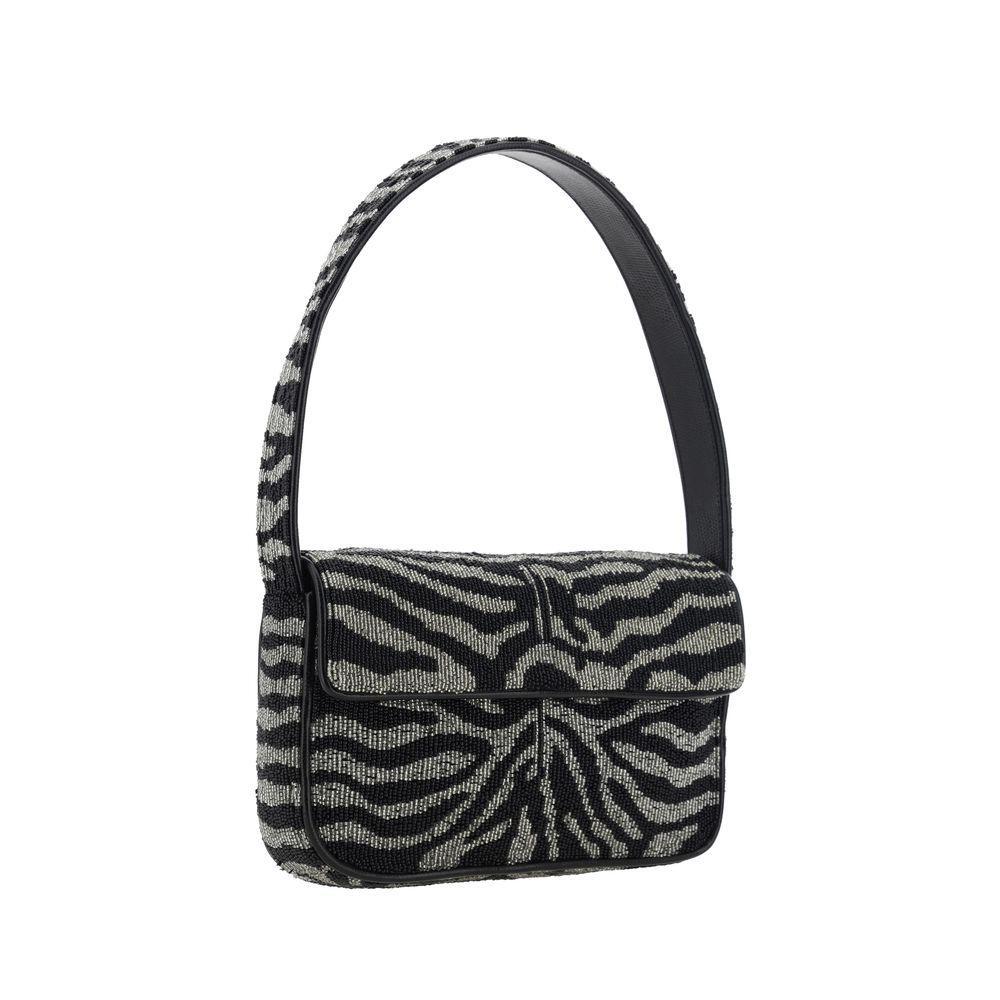 Front view with bag zipped and handles upright.