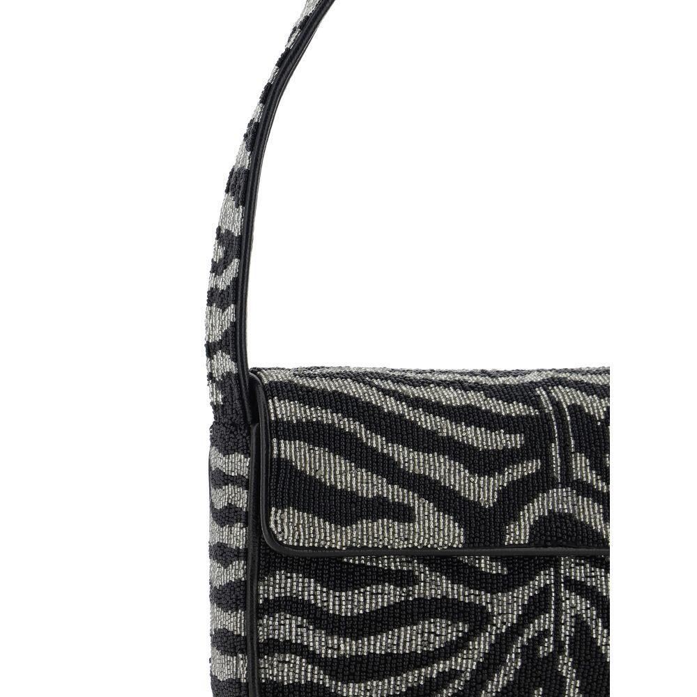 Front view with bag zipped and handles upright.