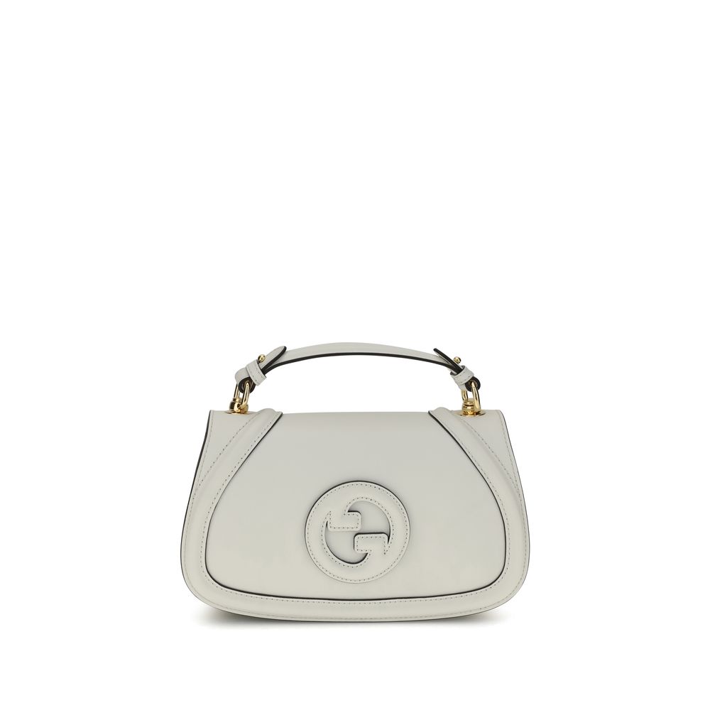 Gucci White Calf Leather Bos Taurus Handbag