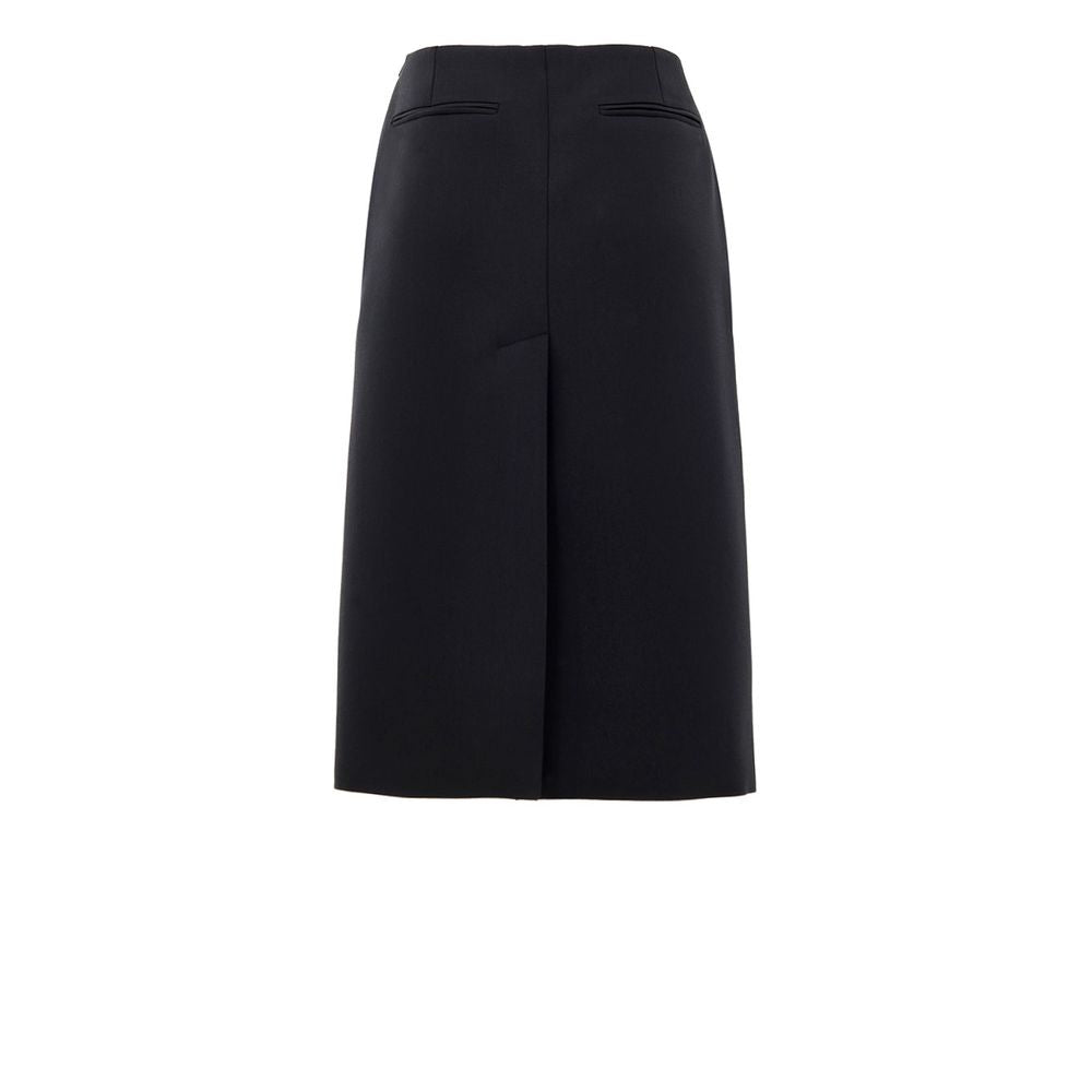 Gucci Black Wool Midi Skirt