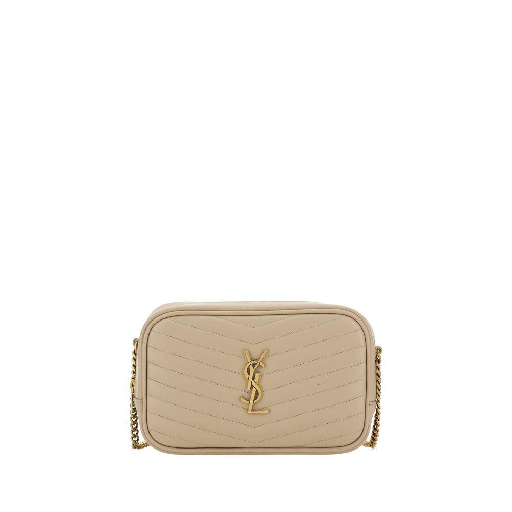 Saint Laurent Beige Calf Leather Bos Taurus Shoulder Bag