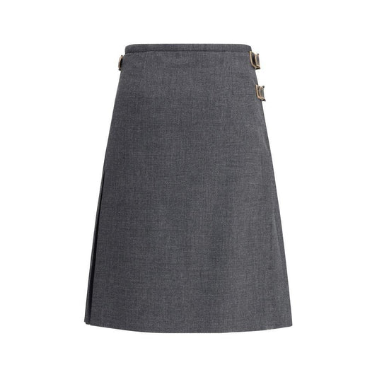 Prada Pleated Skirt in kid mohair PR-P103ZESOOO17N1F0480-IT40 | M