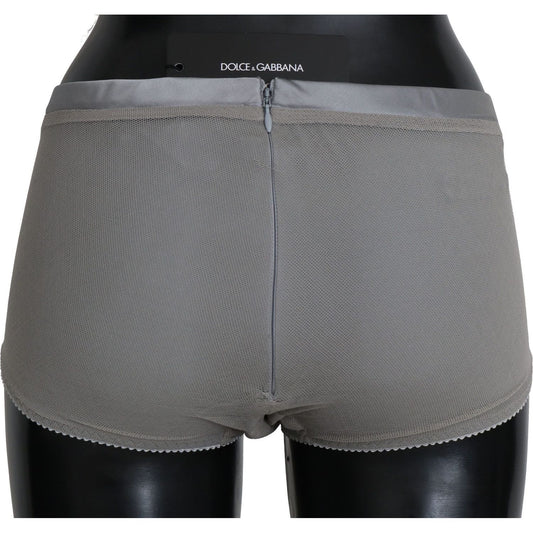 Dolce & Gabbana Shimmering Silver Stretch Cotton Underwear Dolce & Gabbana Dim Gray