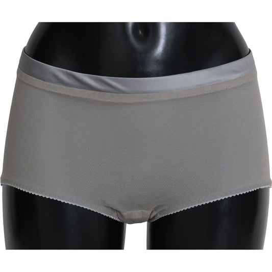 Dolce & Gabbana Shimmering Silver Stretch Cotton Underwear Dolce & Gabbana Dim Gray