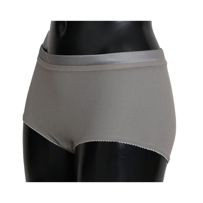 Dolce & Gabbana Underwear Silver With Net Silk Bottoms