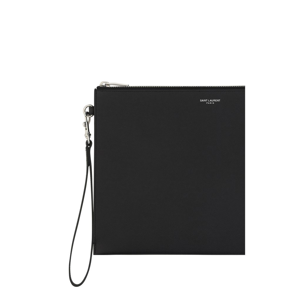 Saint Laurent Black Calf Leather Bos Taurus Other Accessories