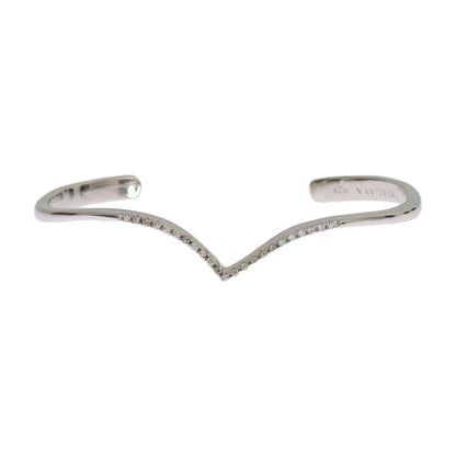 Nialaya Skyfall CZ 925 Silver Bangle Bracelet