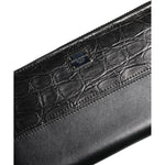 Dolce & Gabbana Black Leather DG Plaque Zip Around Continental Wallet BAG4701