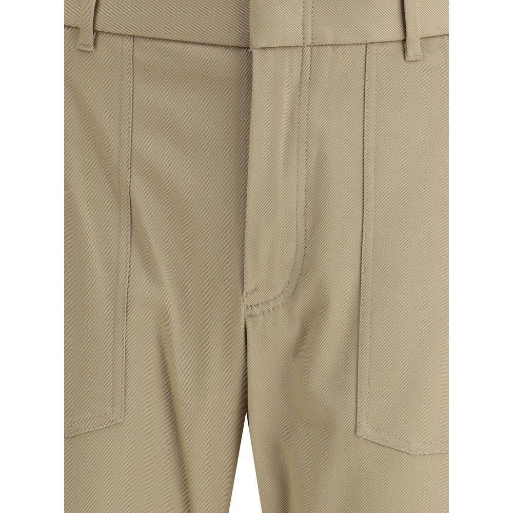 Brioni Beige Cotton Cargo Pants