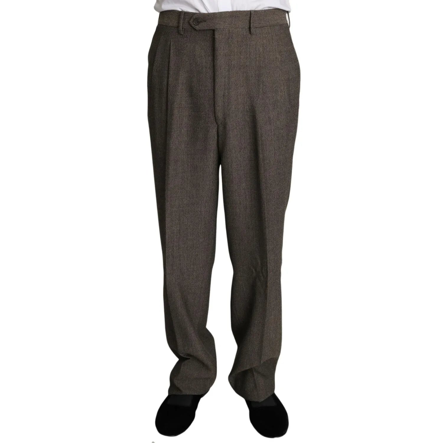 Dolce & Gabbana Brown Single Breasted Wool Suit