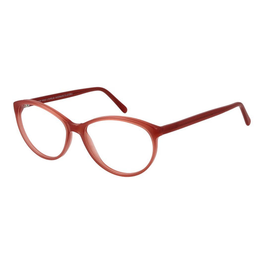 Andy Wolf Pink Unisex Glasses Frame in rose acetate with full-rim oval style, lens width 54mm, perfect for both genders.