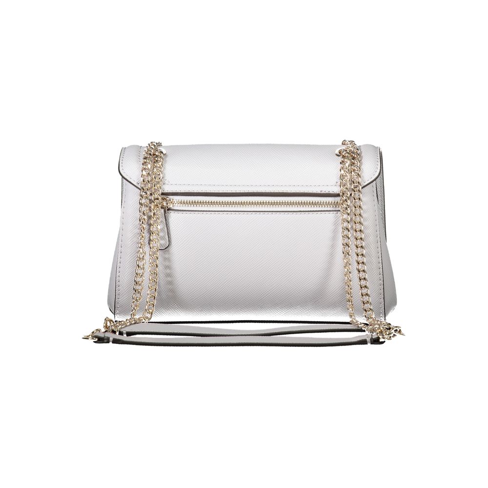 Front view with bag zipped and handles upright.