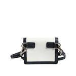 Dolce & Gabbana Beige Black Leather Card Holder Crossbody Men Borse Bag