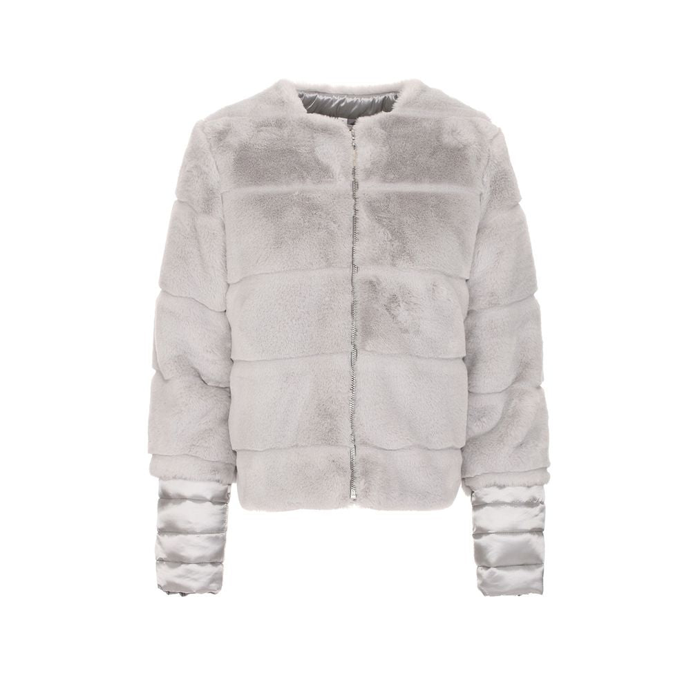 Maison Espin Gray Polyester Jackets & Coat MA-1640-XL