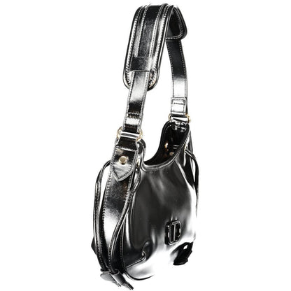 Twinset Black Polyethylene Women Handbag with shoulder handle and sleek design, ideal for modern style and convenience.