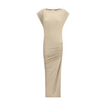 Marant Etoile Draped midi Dress MA-RO0802FAC3K01E23SD-IT36 | XS