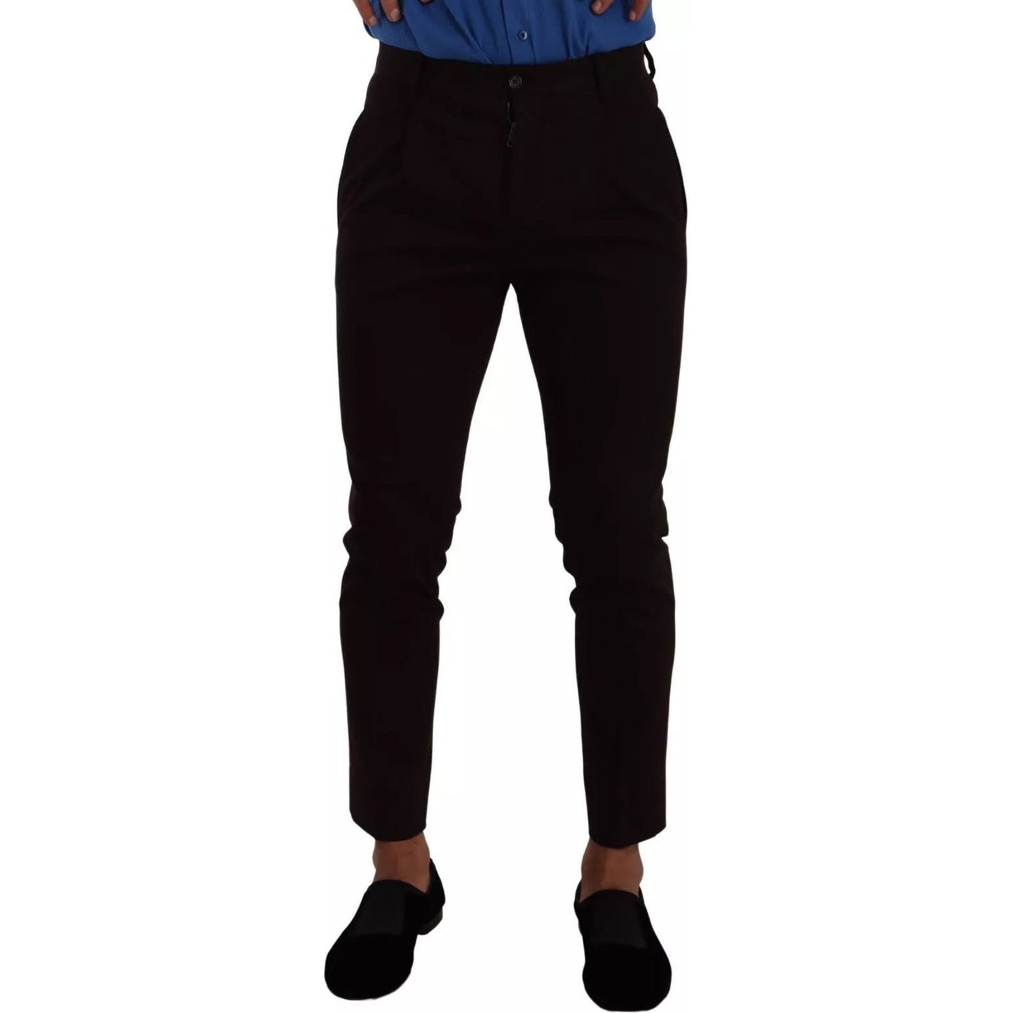 Dolce & Gabbana Bordeaux Cotton Stretch Skinny Trouser PAN72949-44