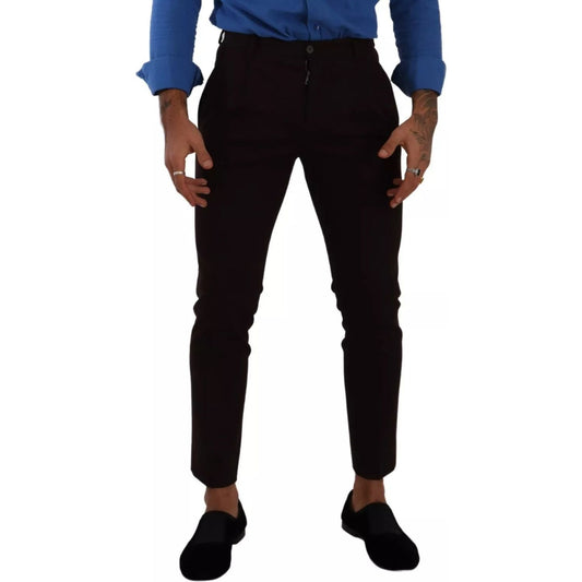 Dolce & Gabbana Bordeaux Cotton Stretch Skinny Trouser PAN72949-44